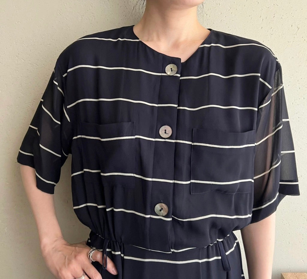 90s Striped Maxi Dress