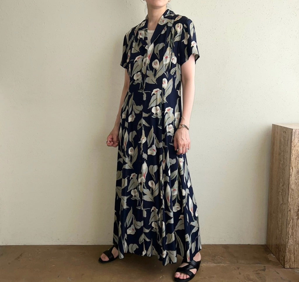 90s Printed Dress