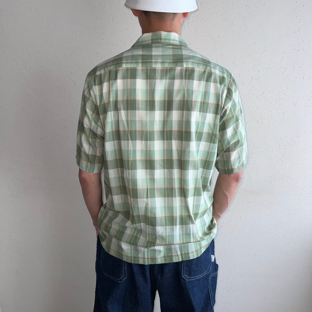 60s "TOWN CRAFT" Plaid Box Shirt