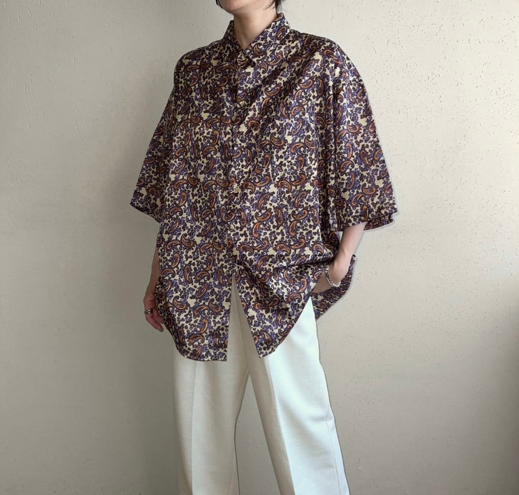 90s Paisley Blouse
