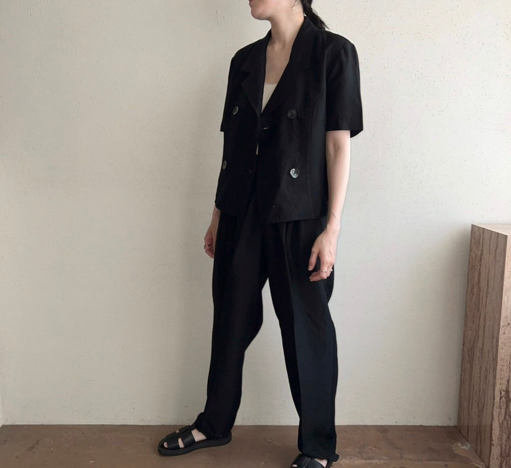 90s Black Two-Piece Made in USA