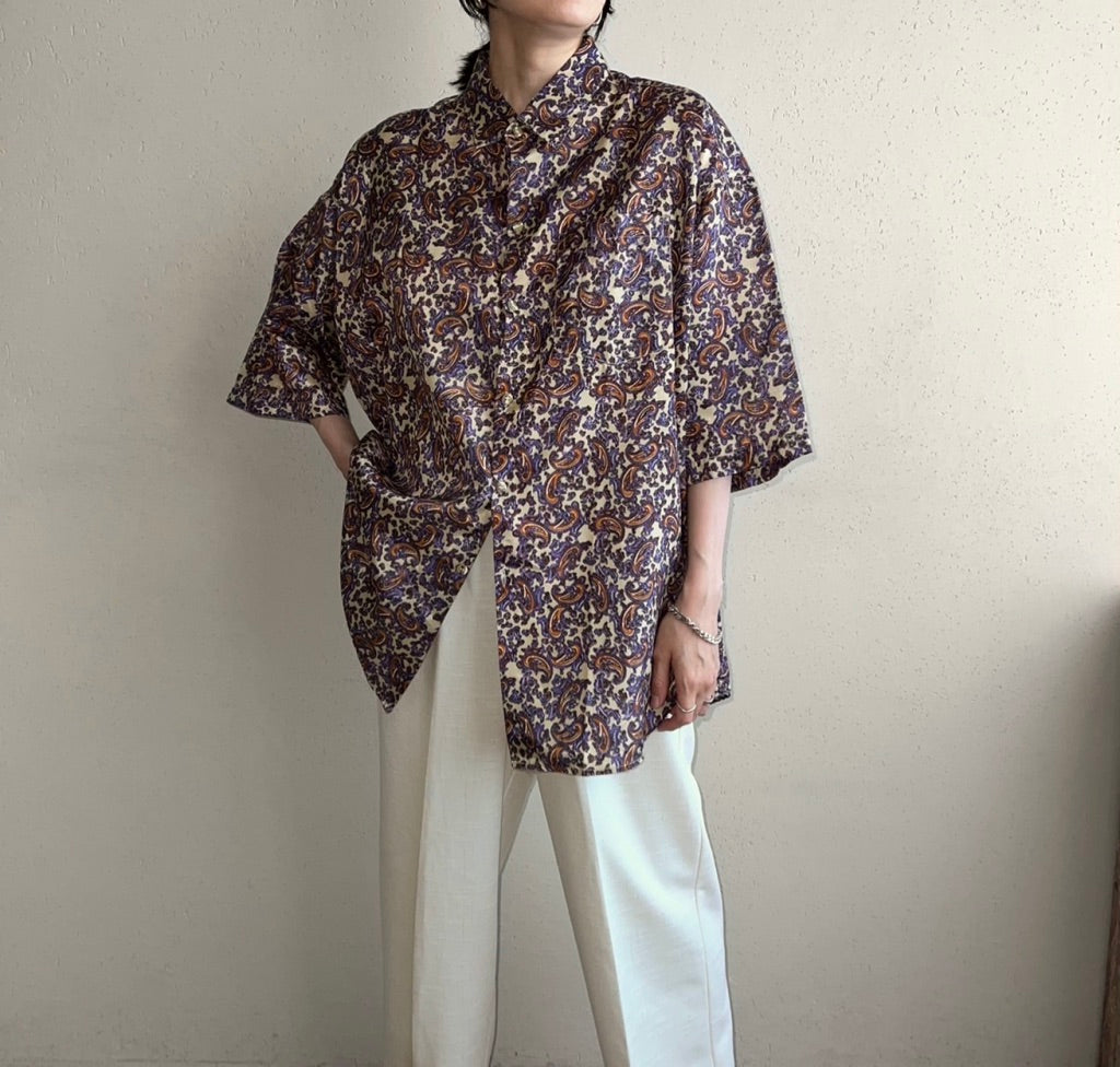 90s Paisley Blouse