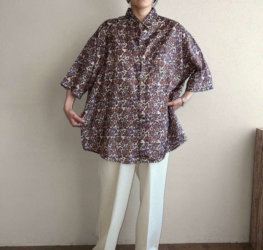 90s Paisley Blouse