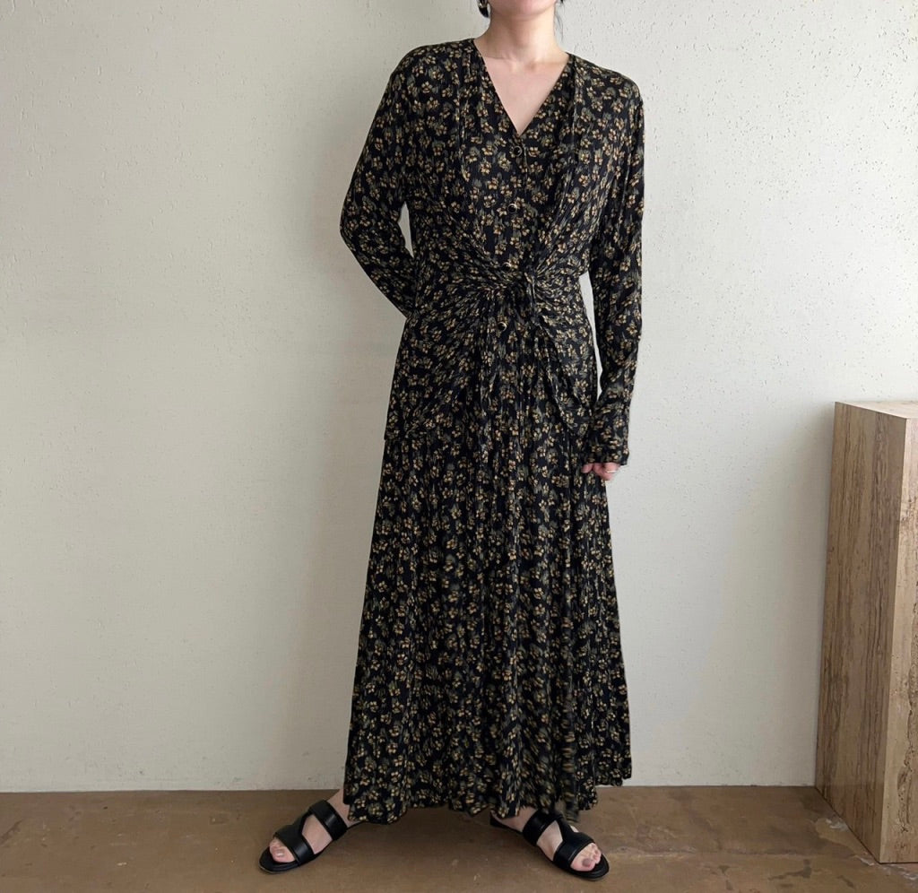 90s Rayon Dress Made in USA