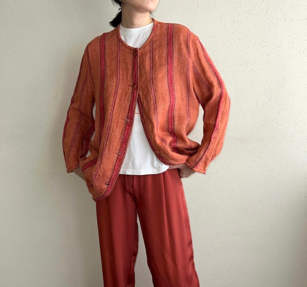 90s Linen Light Jacket Made in Belgium