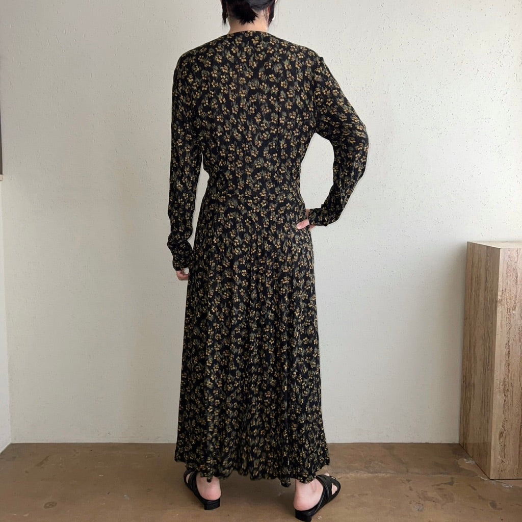 90s Rayon Dress Made in USA