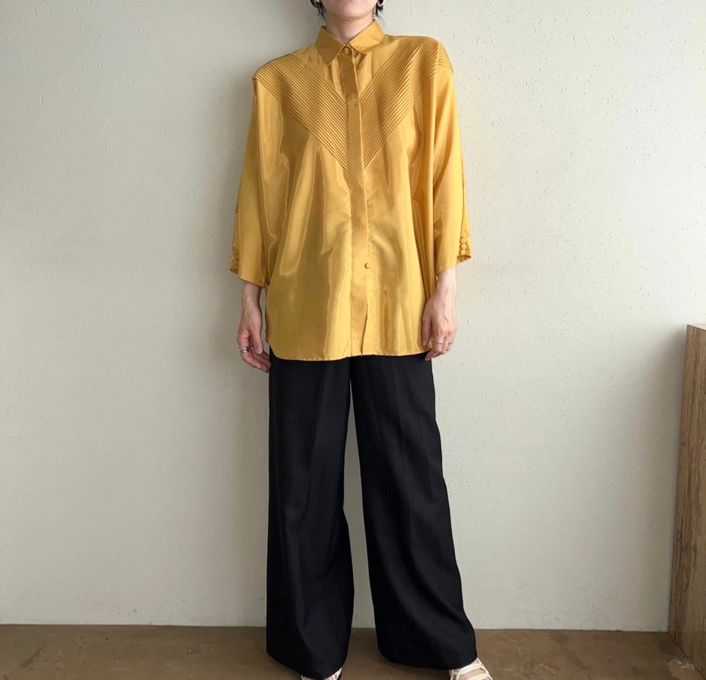 90s Silk Design Blouse