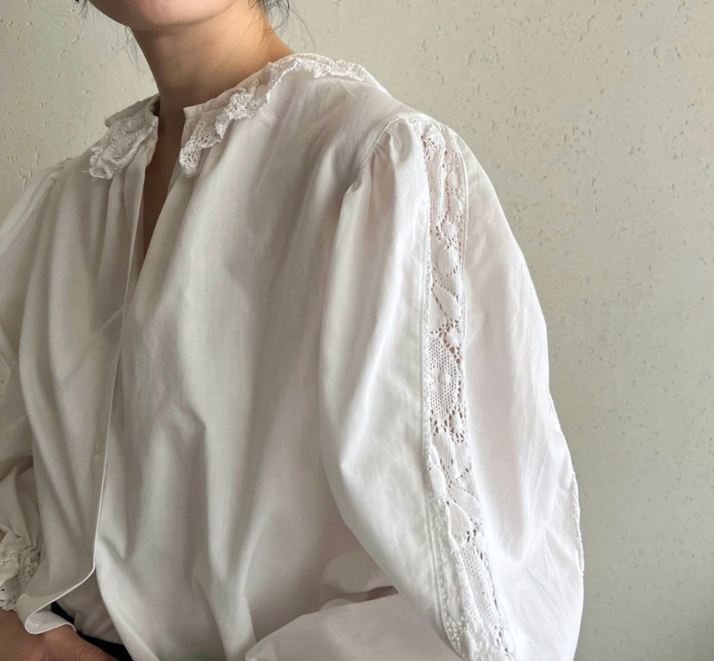 90s Lace Blouse Made in Austria