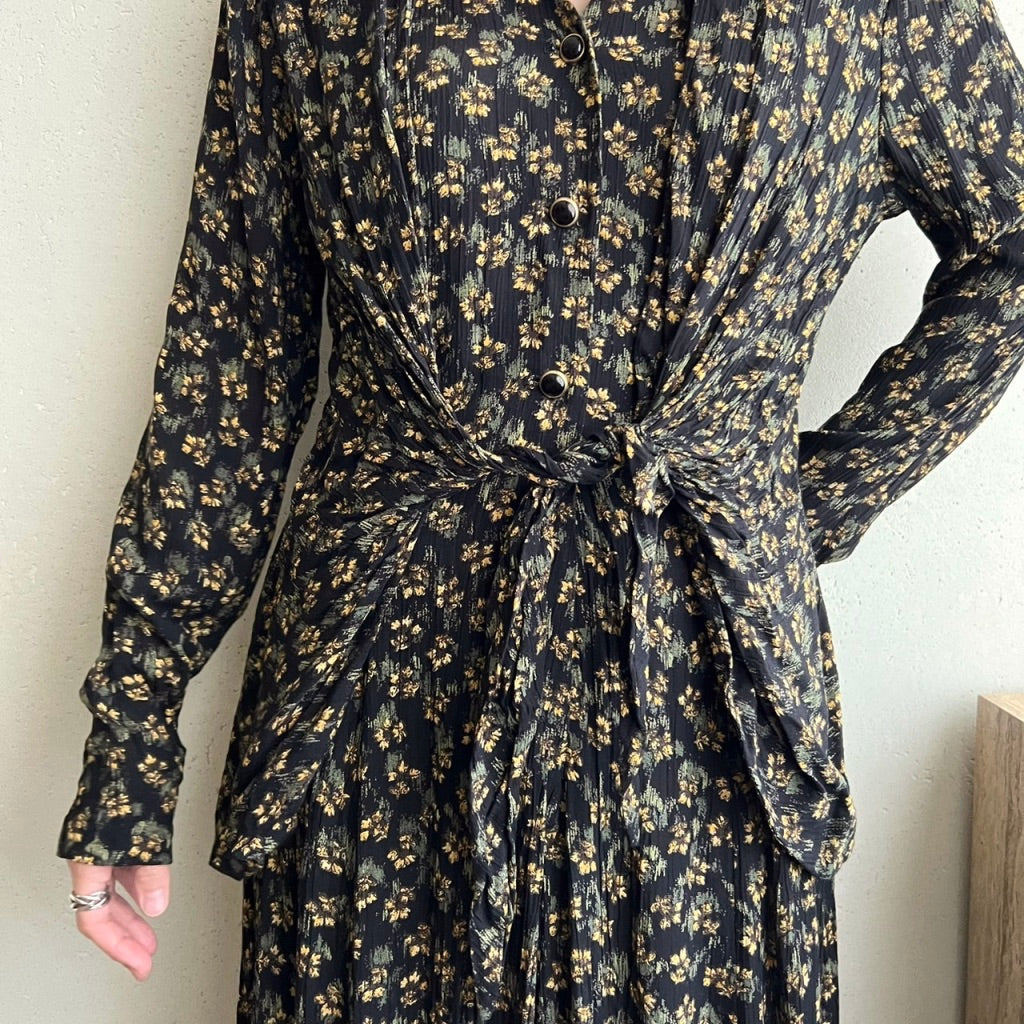 90s Rayon Dress Made in USA