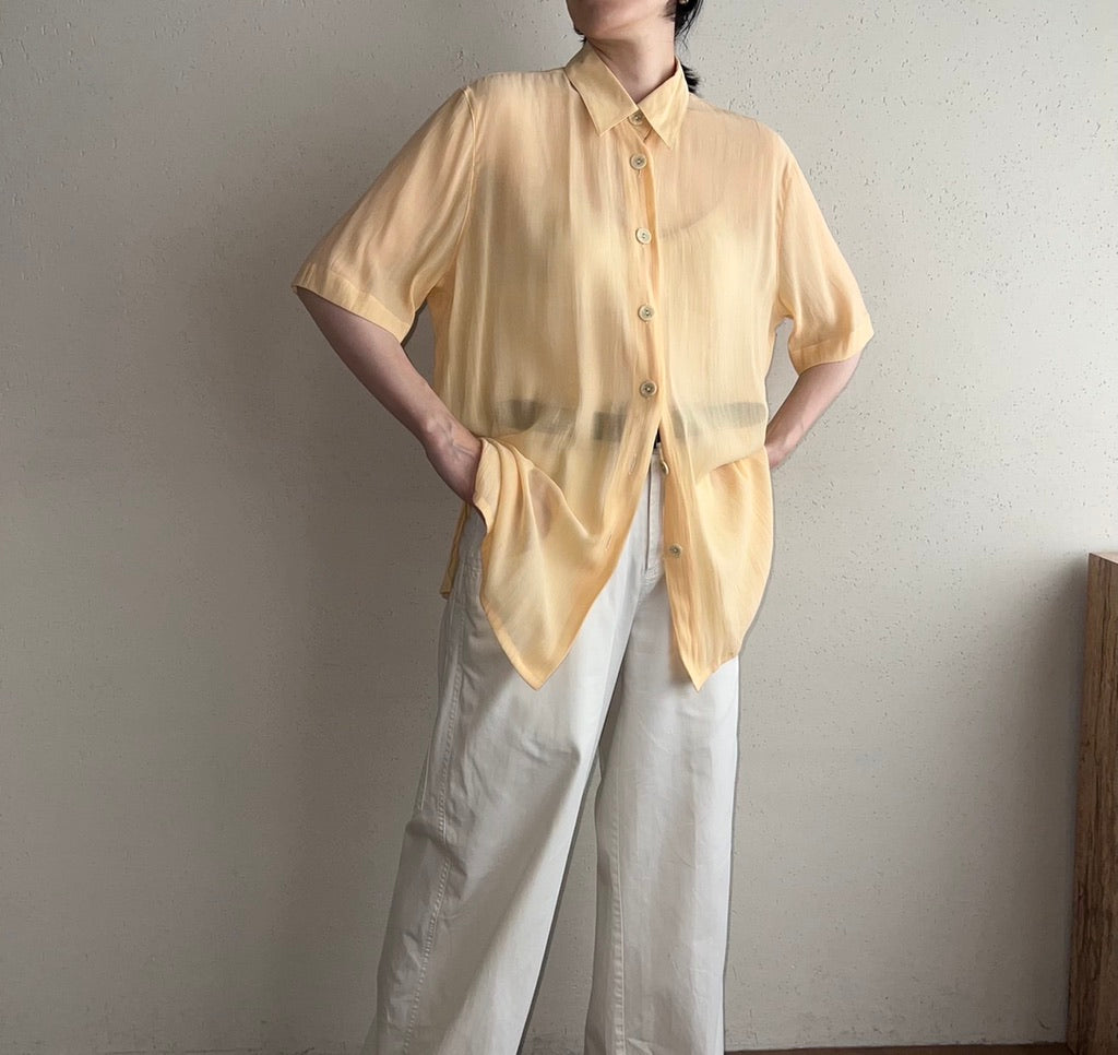 90s EURO Sheer Blouse