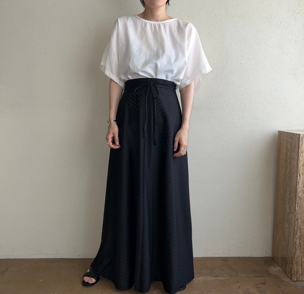 80s Black Maxi Skirt