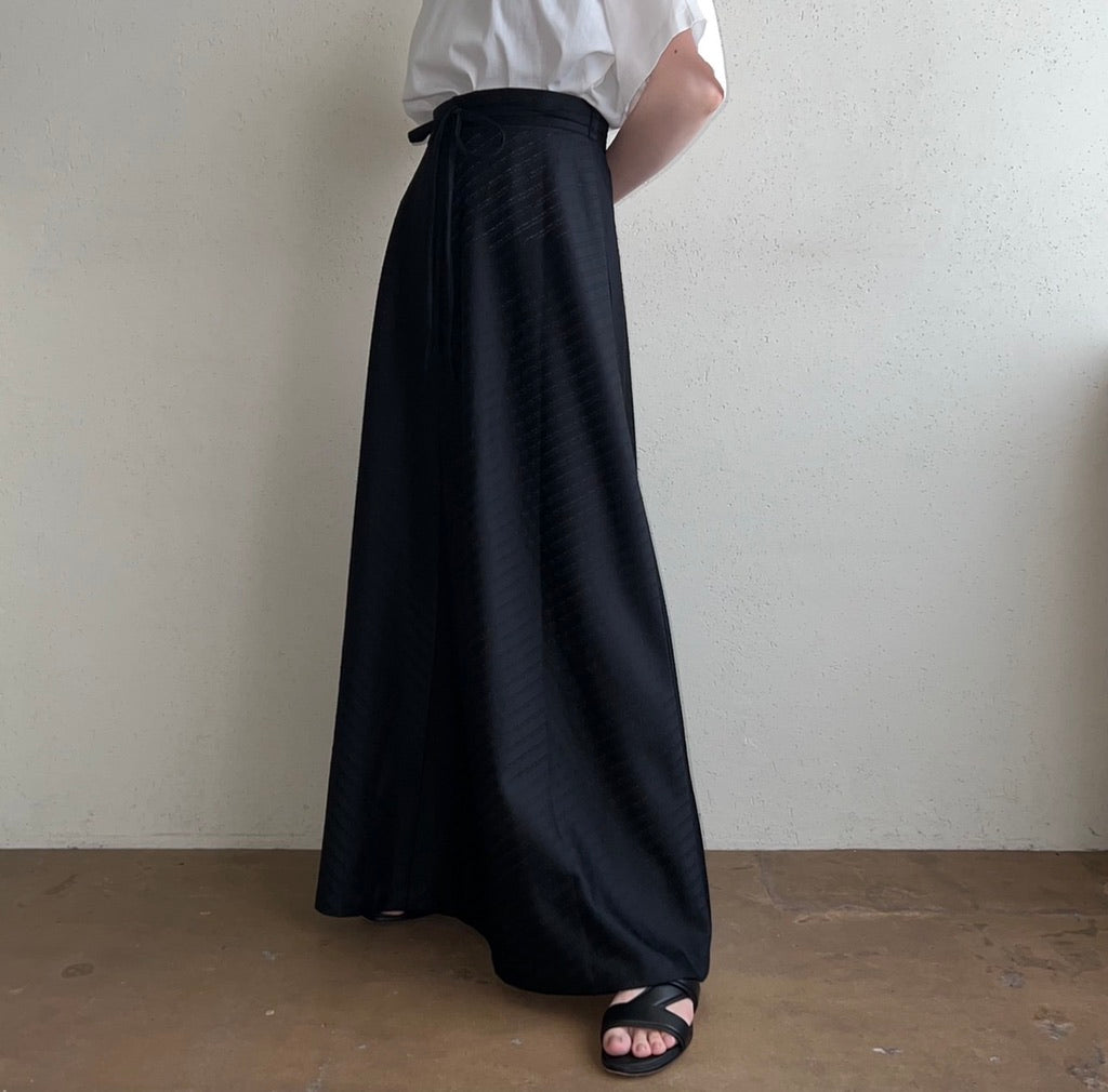80s Black Maxi Skirt