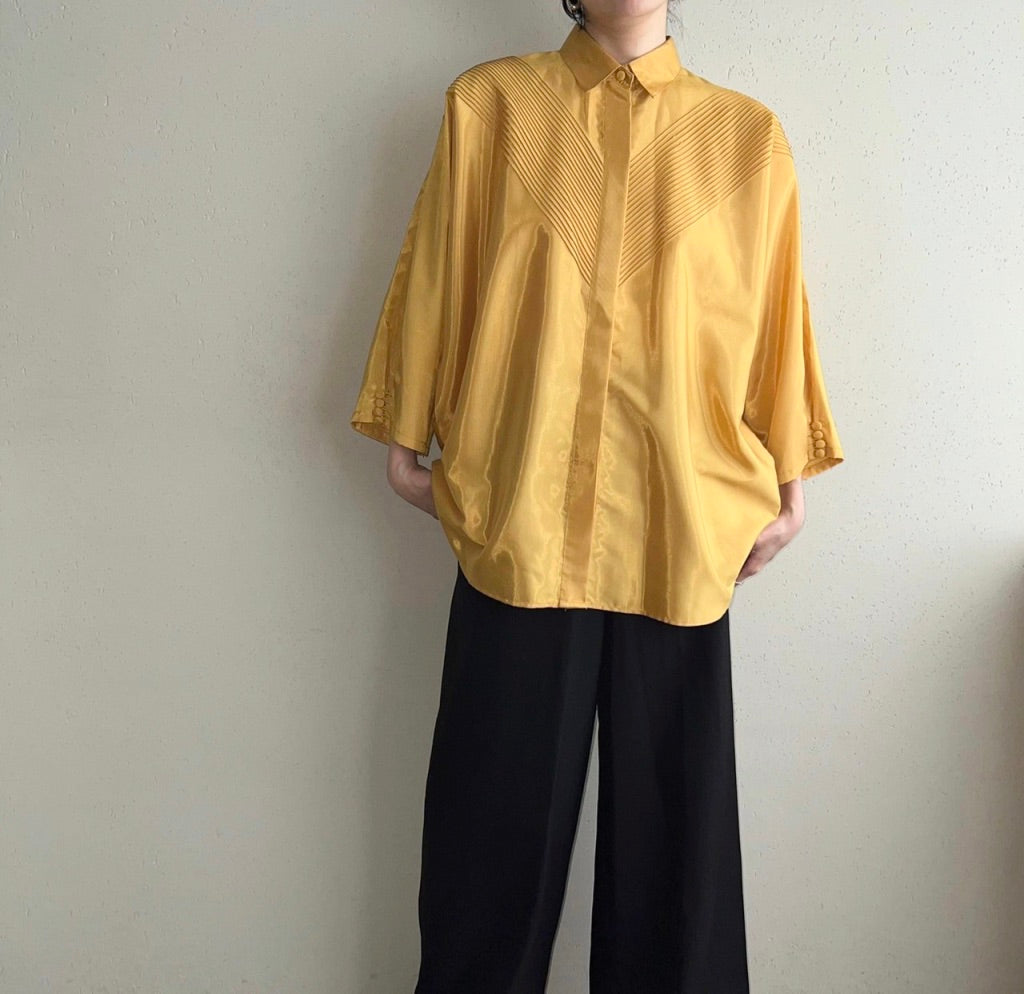 90s Silk Design Blouse