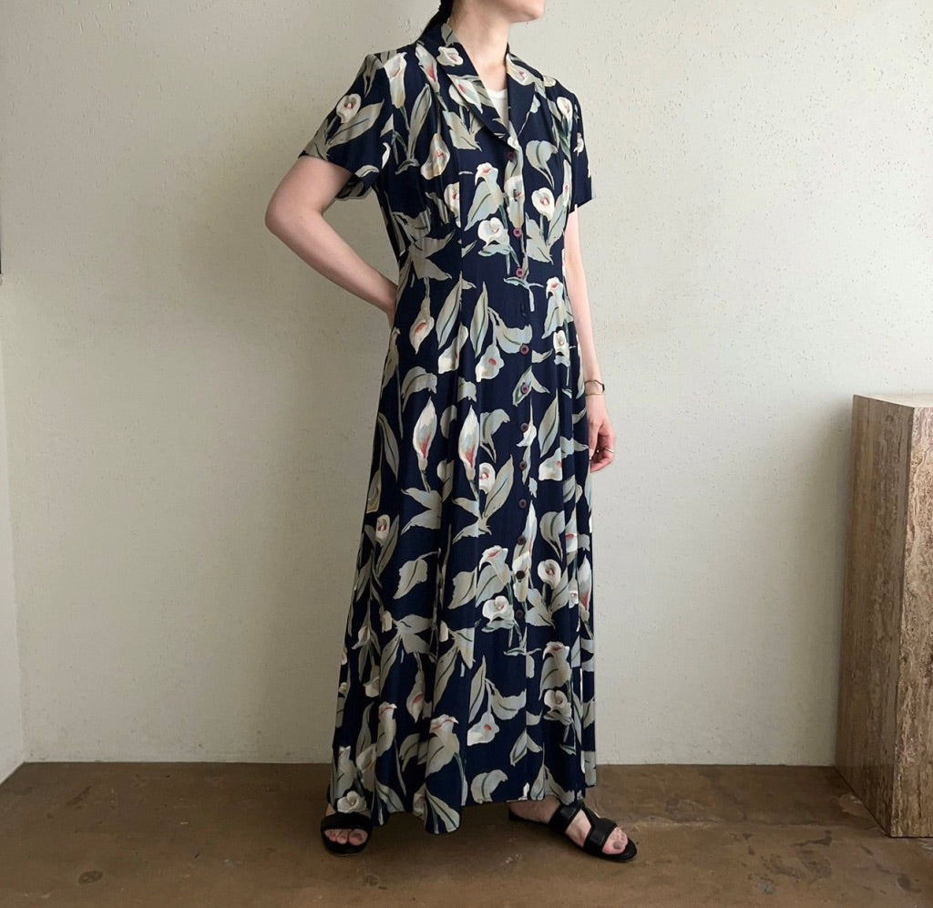 90s Printed Dress