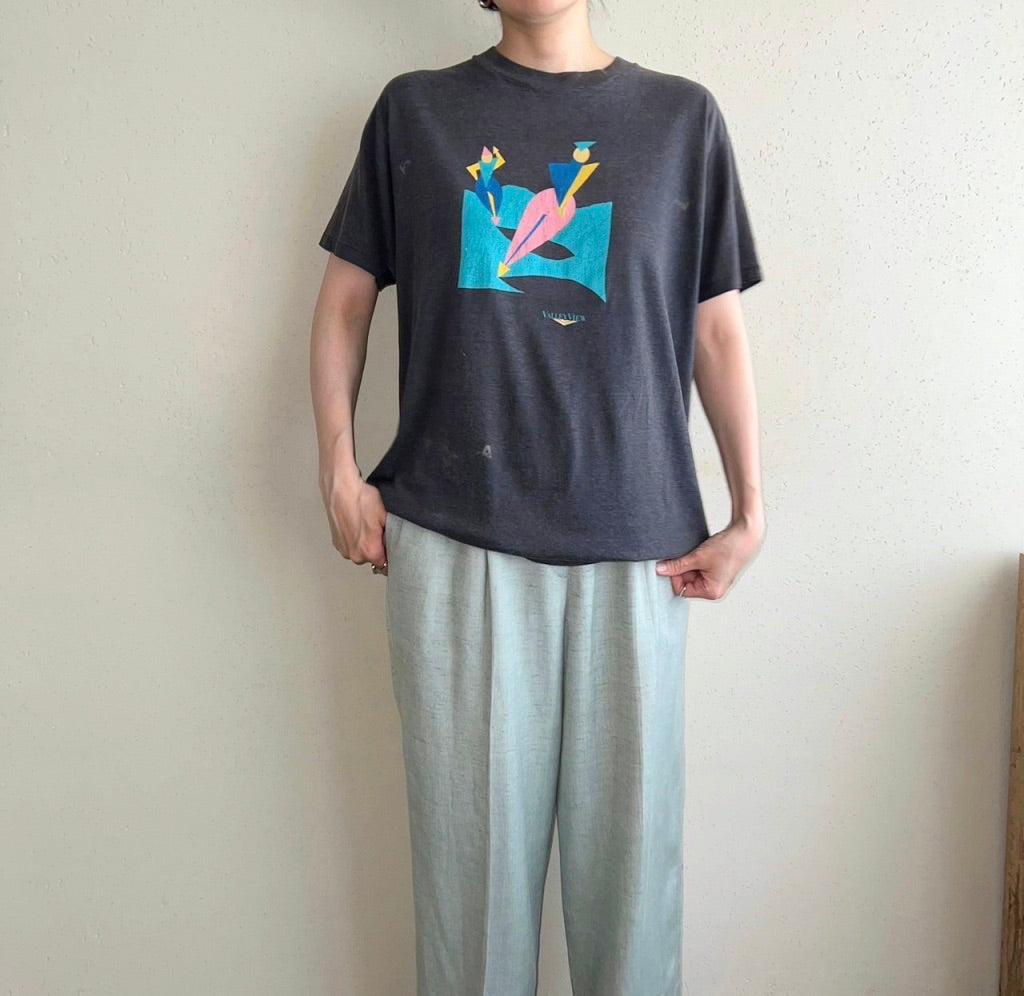 80s Printed T-shirt Made in USA