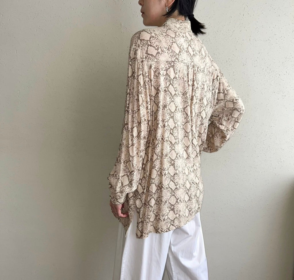 90s Python Pattern Blouse