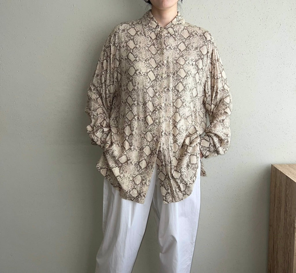 90s Python Pattern Blouse