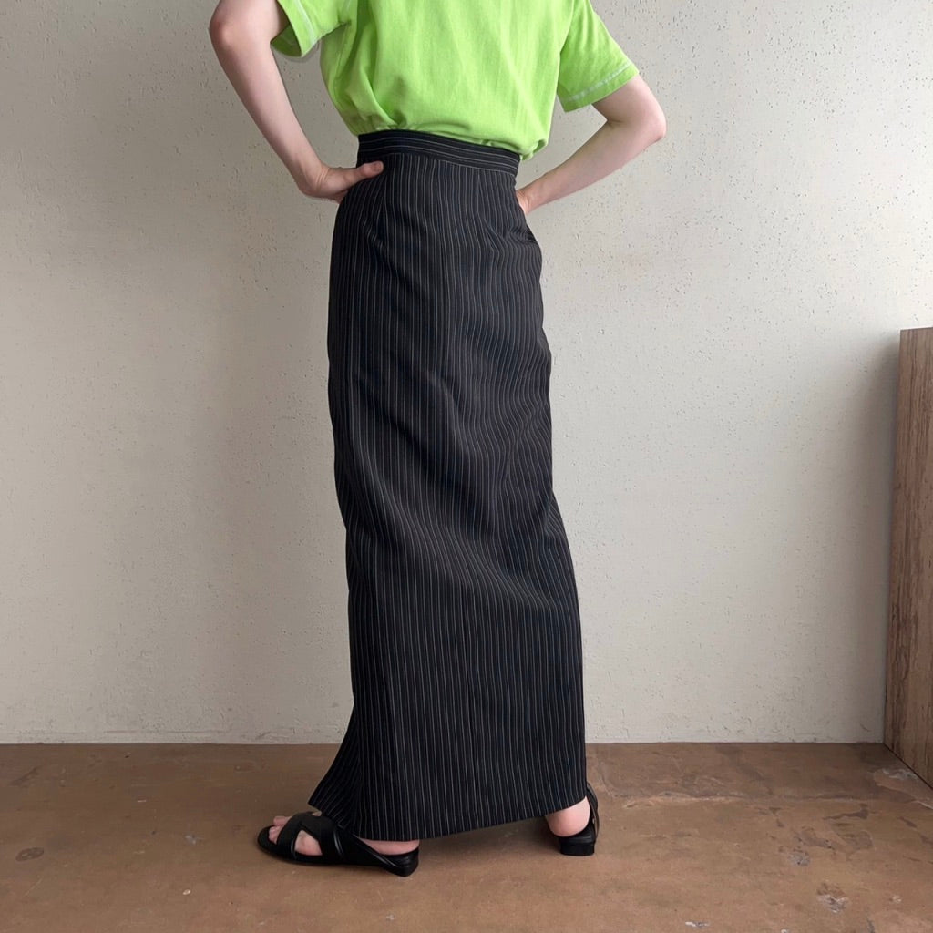 90s Striped Maxi Skirt