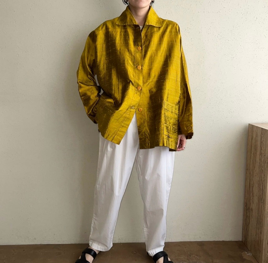 80s Silk Shirt Jacket