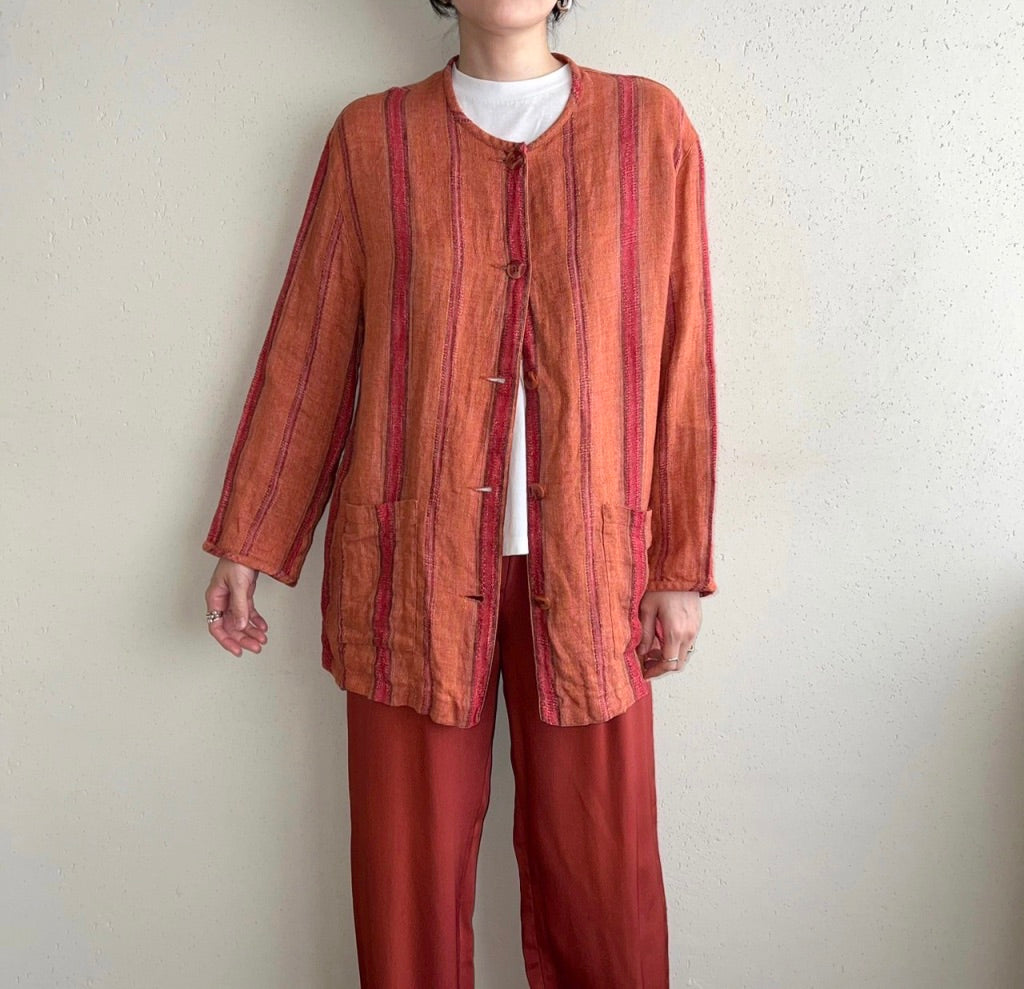 90s Linen Light Jacket Made in Belgium