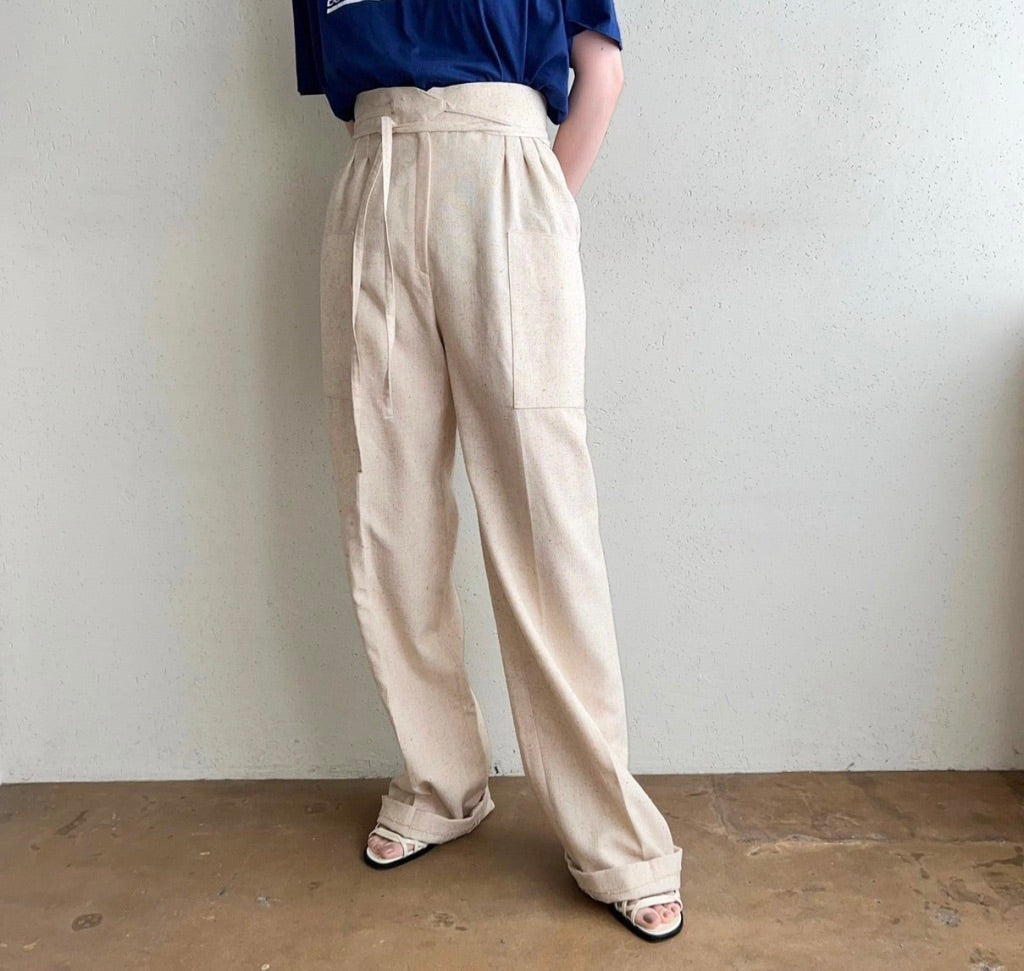 80s Belted Design Pants