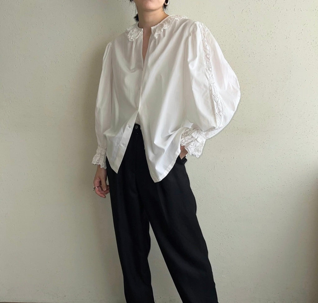 90s Lace Blouse Made in Austria