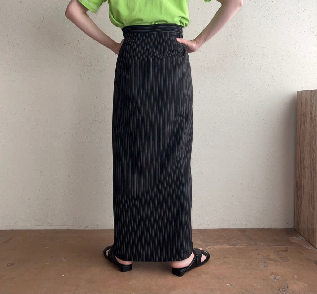 90s Striped Maxi Skirt