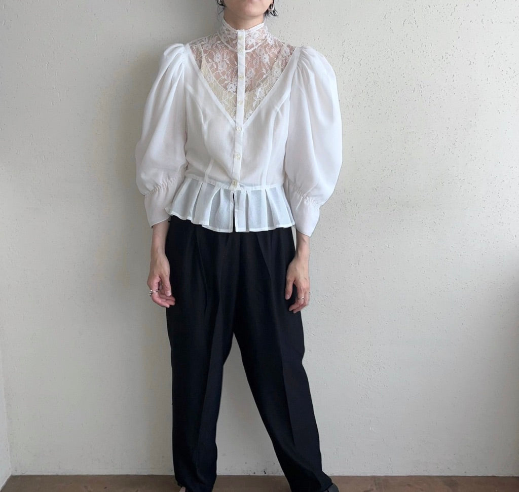 90s EURO Lace Blouse