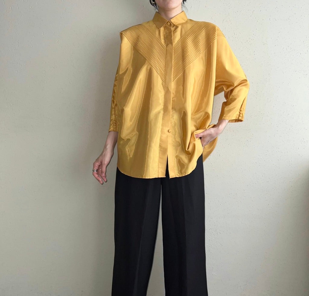 90s Silk Design Blouse