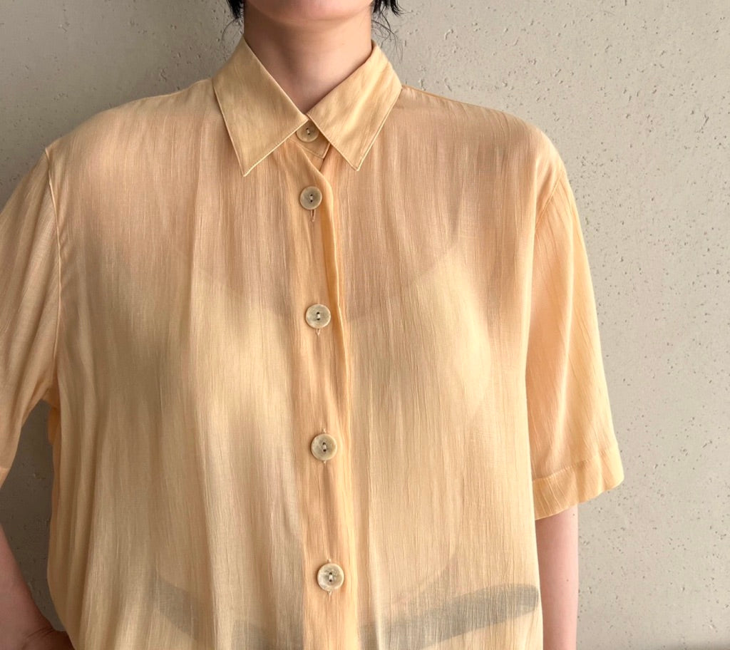90s EURO Sheer Blouse