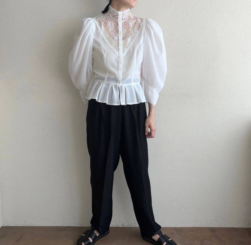 90s EURO Lace Blouse