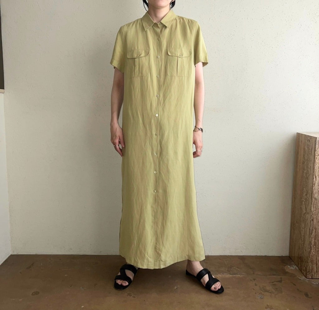 Silk Shirt Dress