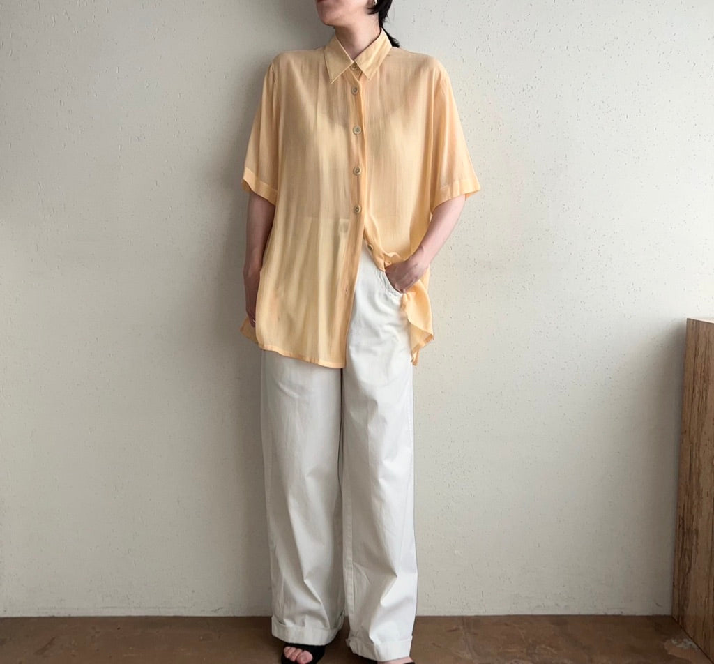 90s EURO Sheer Blouse