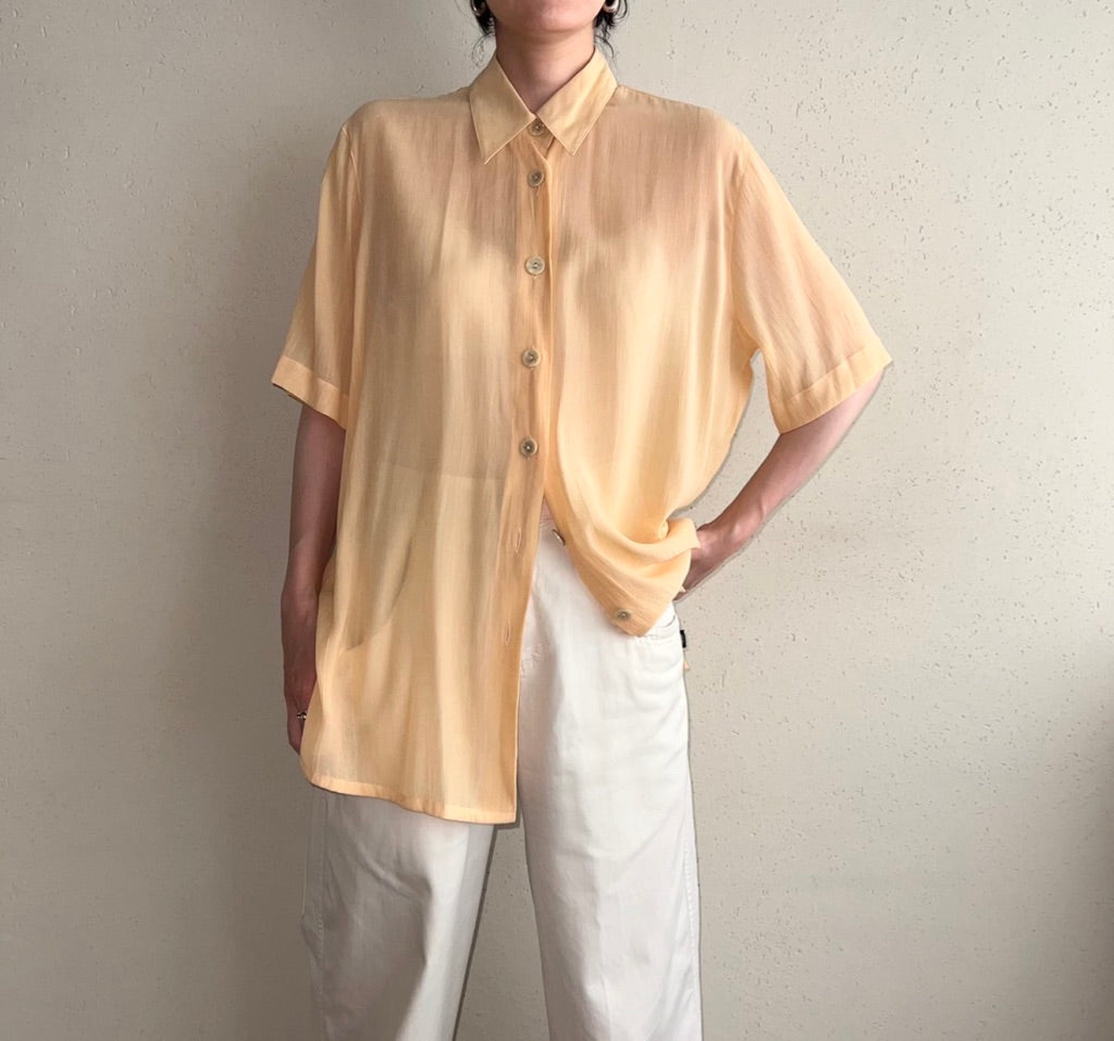 90s EURO Sheer Blouse