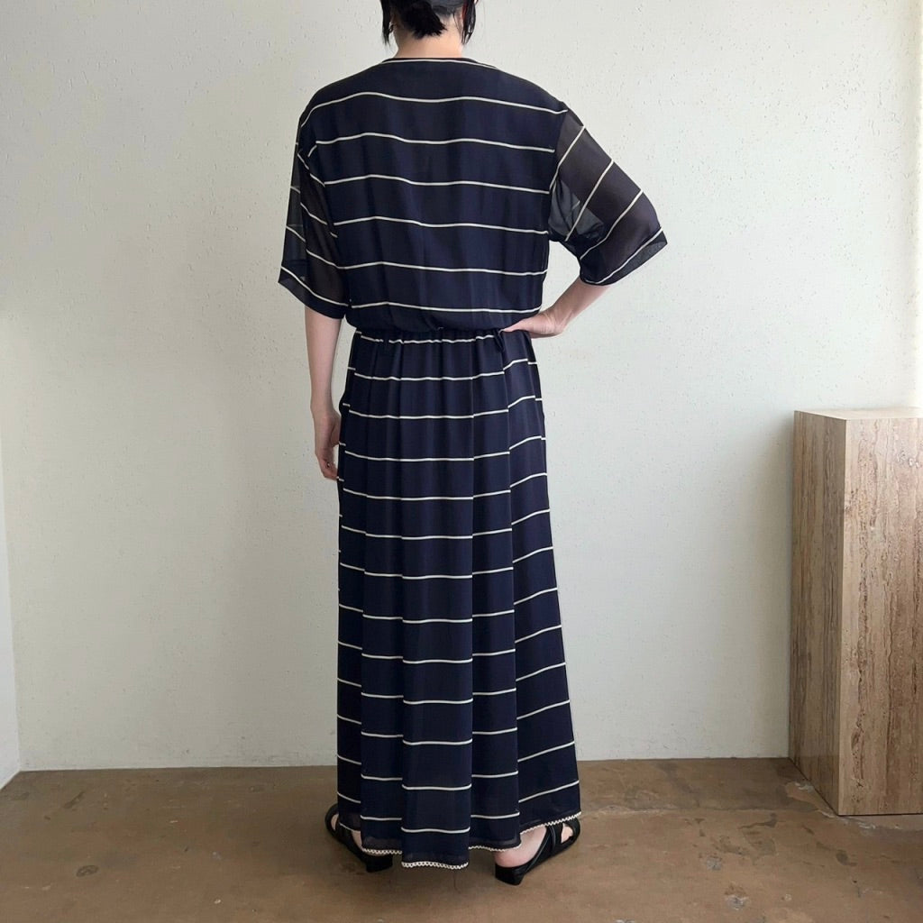 90s Striped Maxi Dress