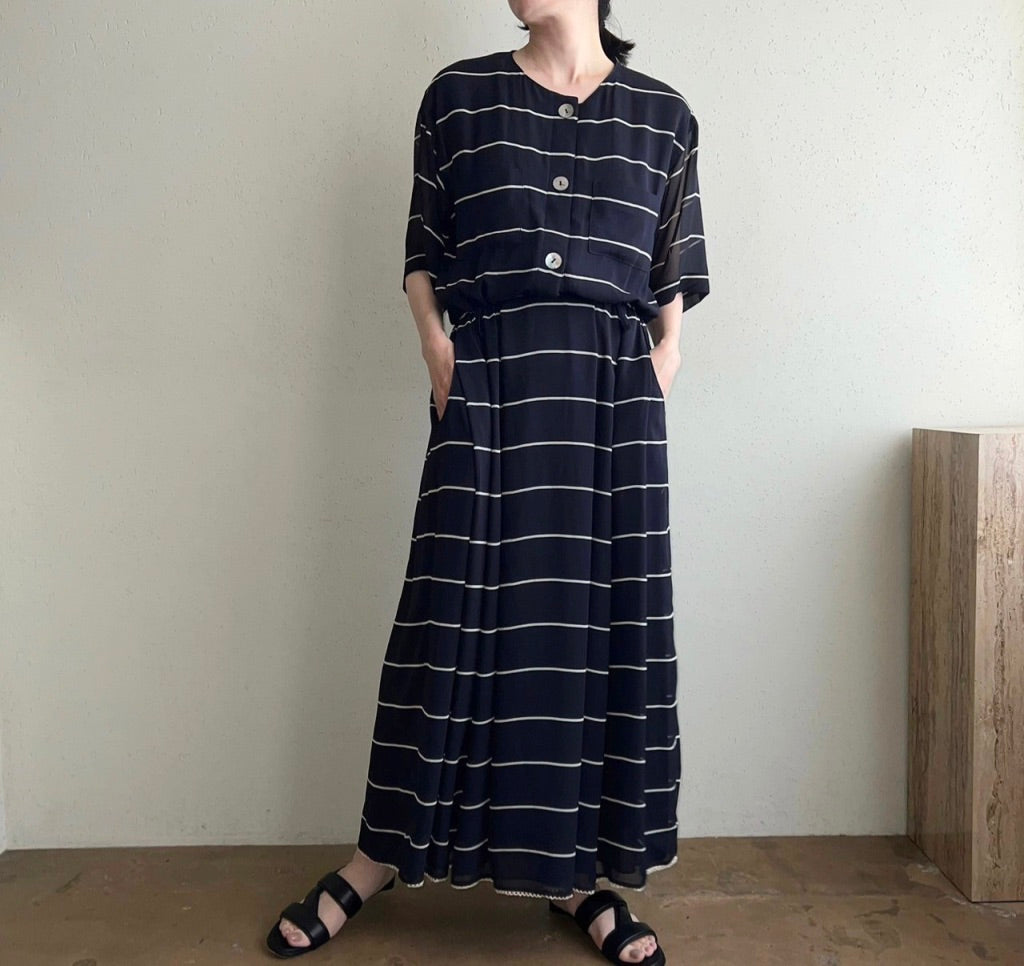 90s Striped Maxi Dress