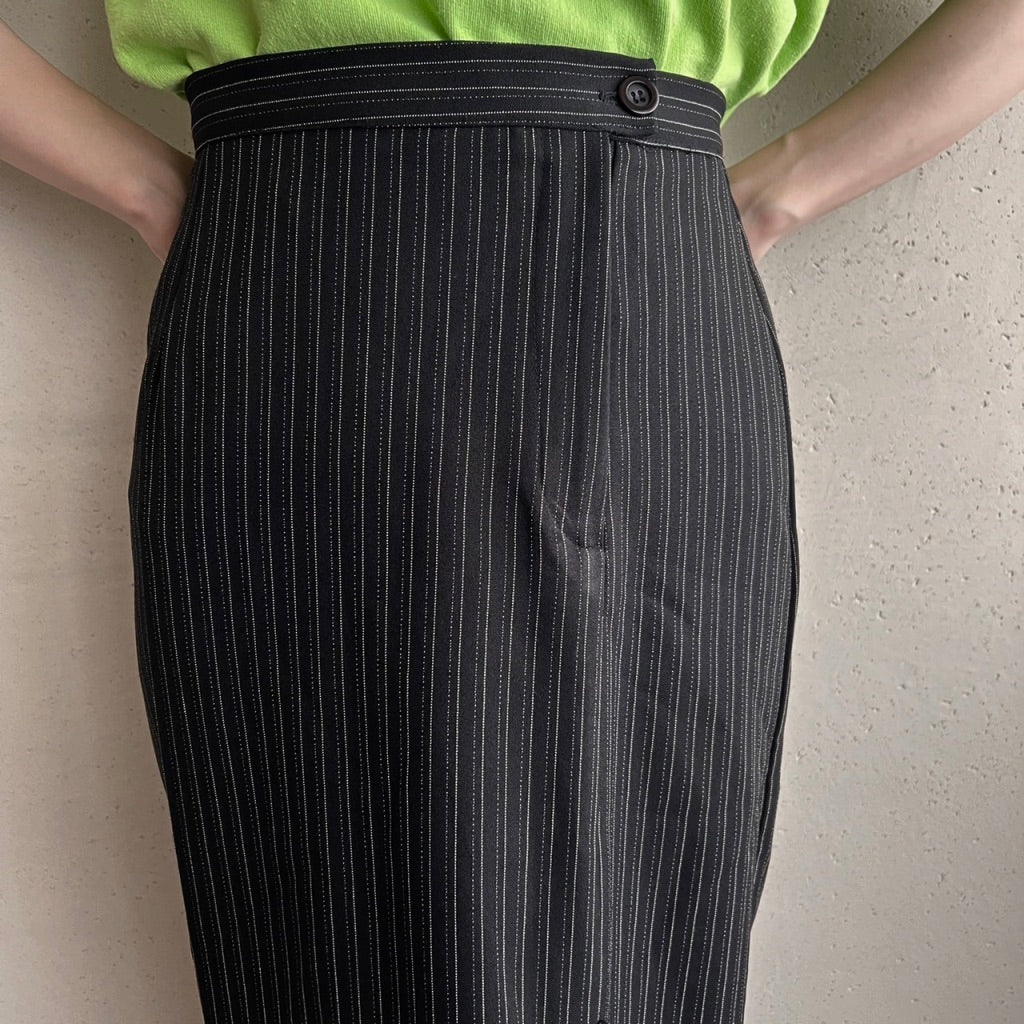 90s Striped Maxi Skirt