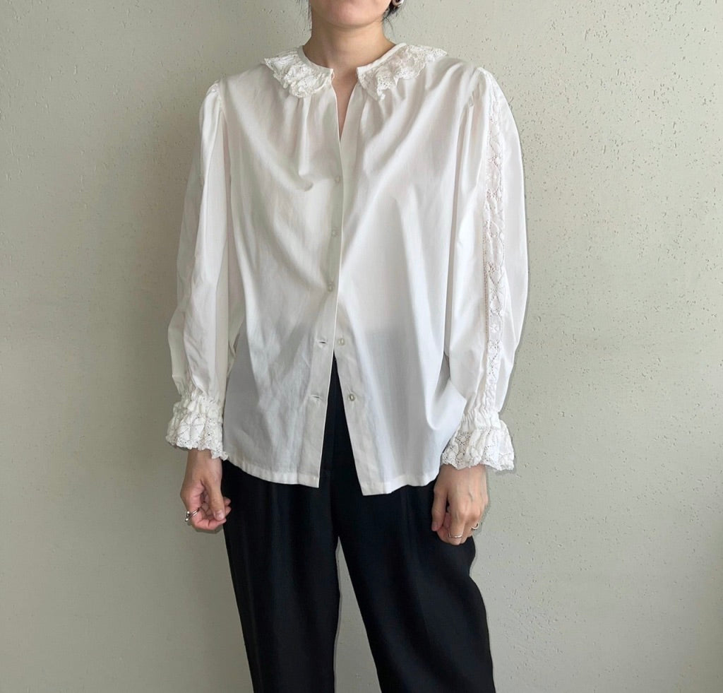 90s Lace Blouse Made in Austria