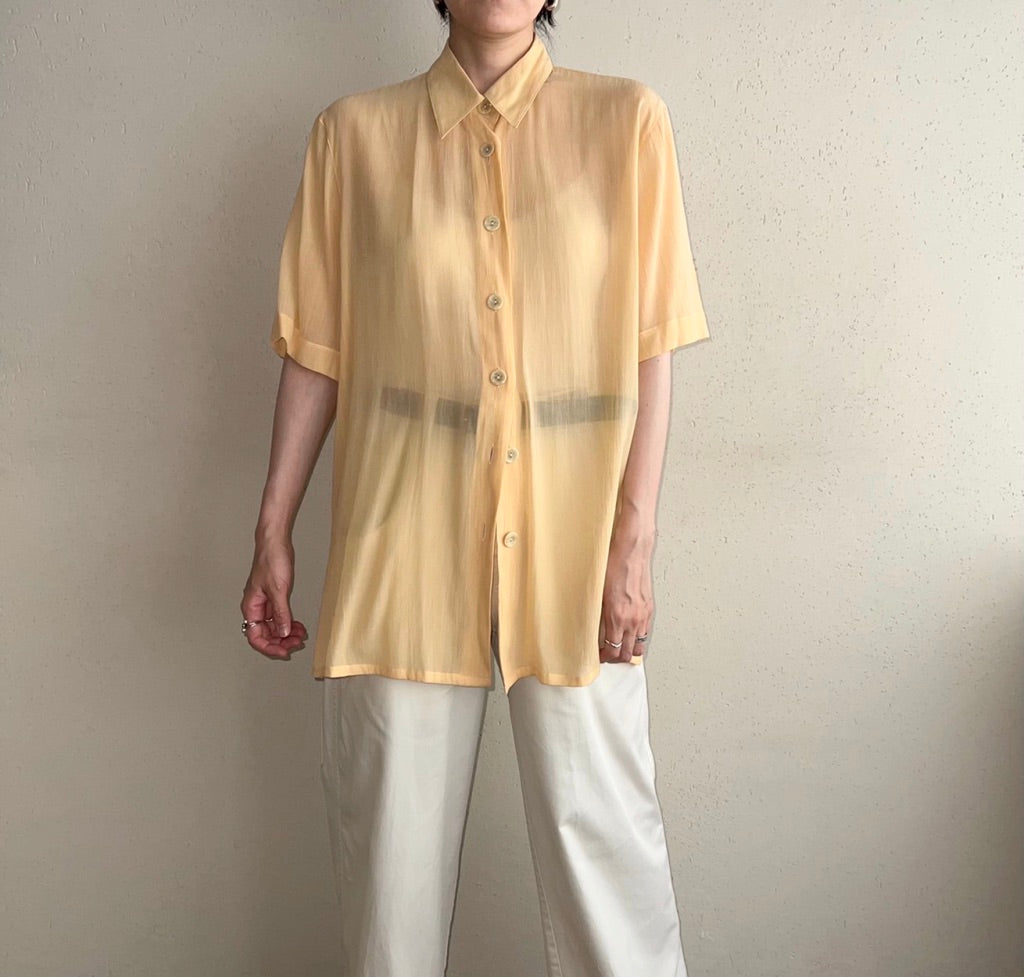 90s EURO Sheer Blouse
