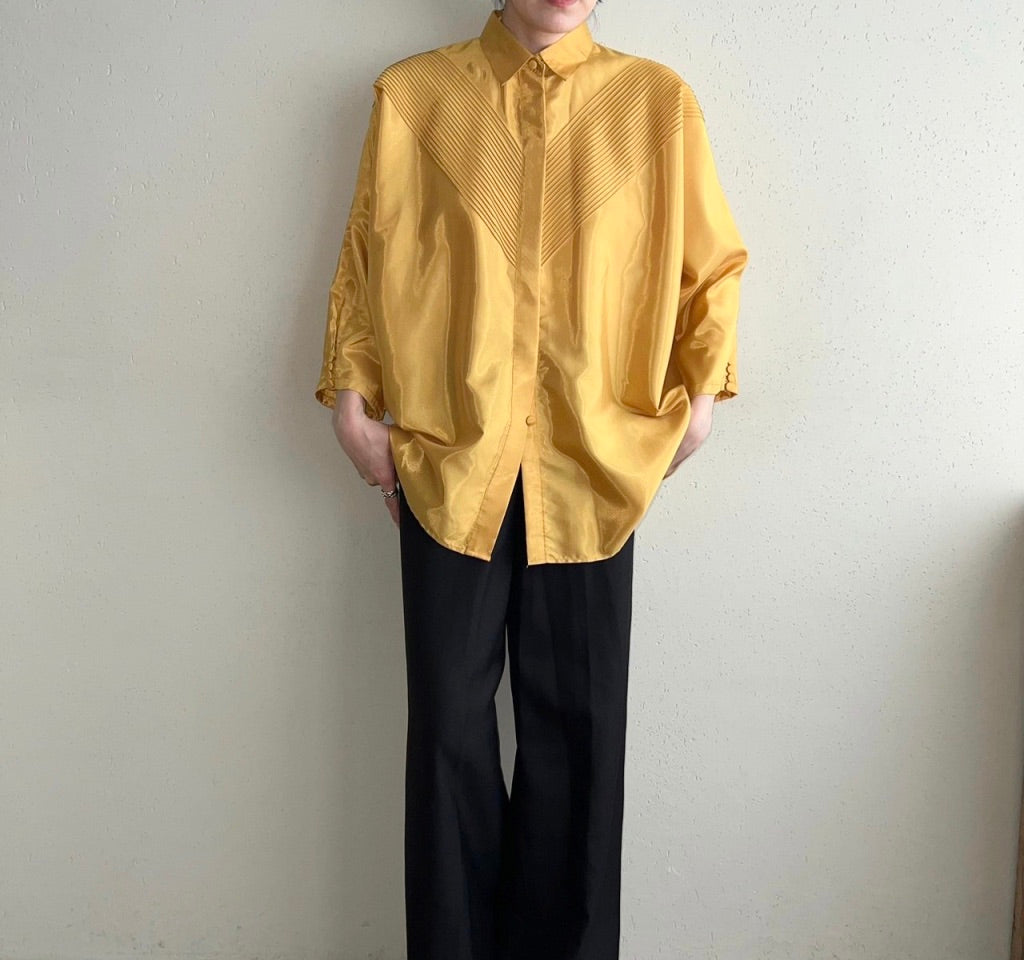 90s Silk Design Blouse