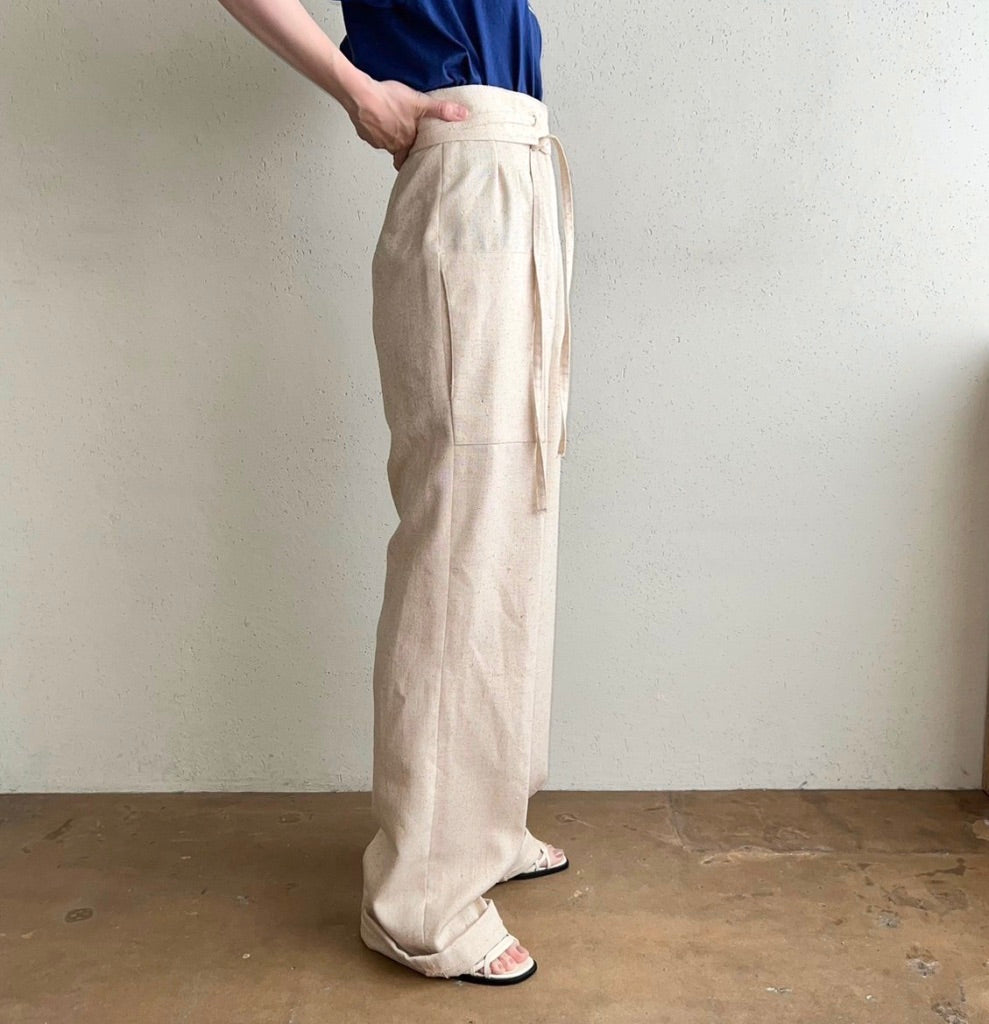 80s Belted Design Pants