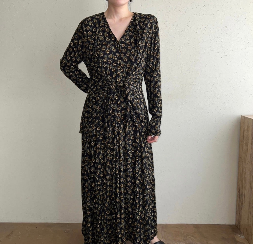 90s Rayon Dress Made in USA
