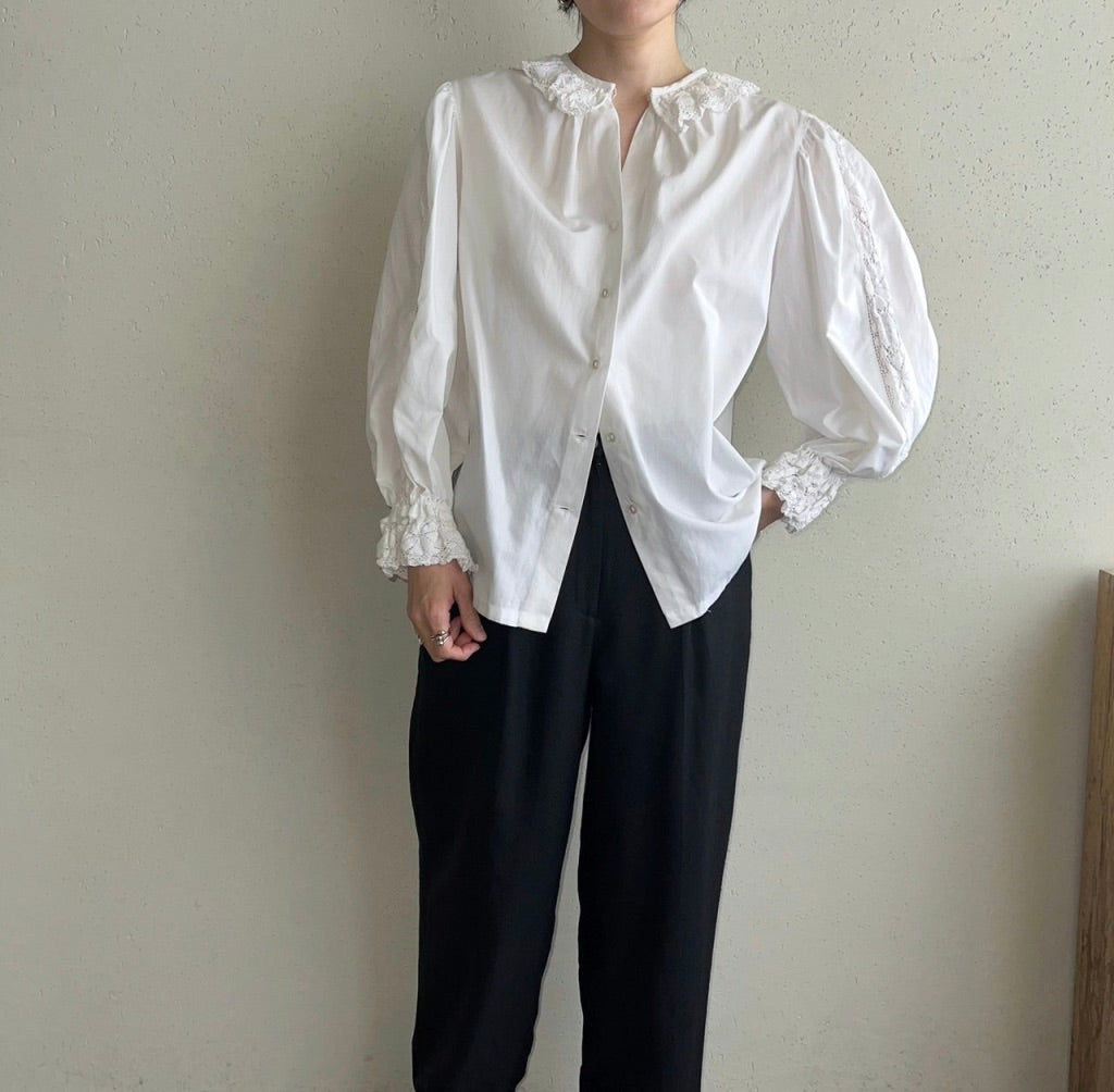 90s Lace Blouse Made in Austria