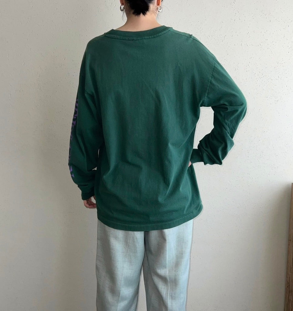 90s Printed Long T-shirt Made in USA