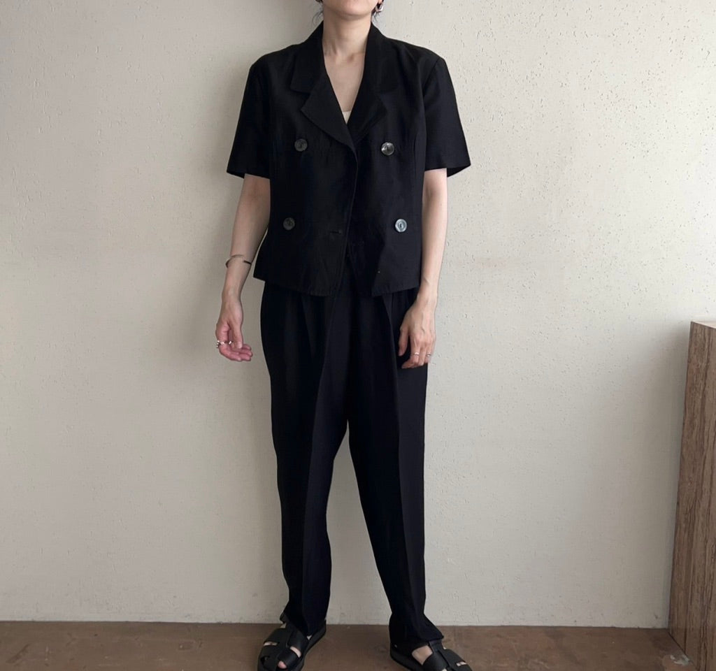 90s Black Two-Piece Made in USA