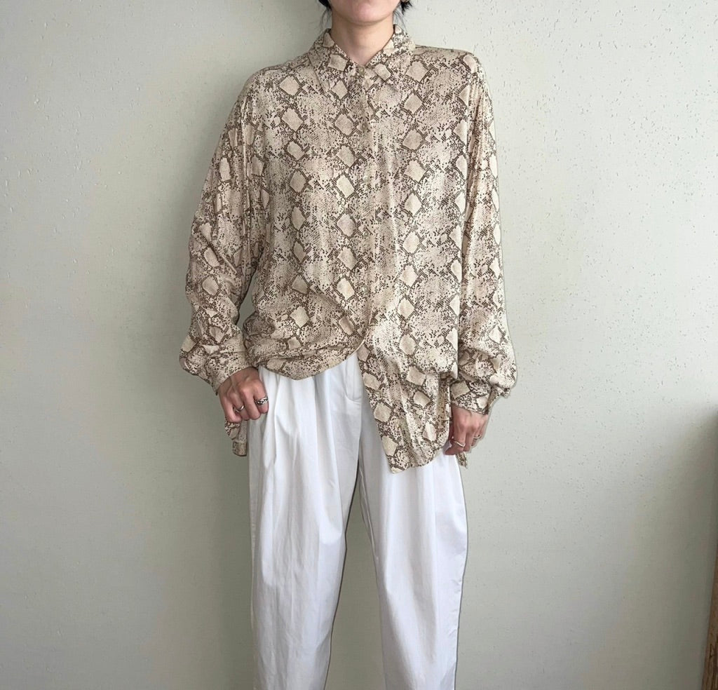 90s Python Pattern Blouse