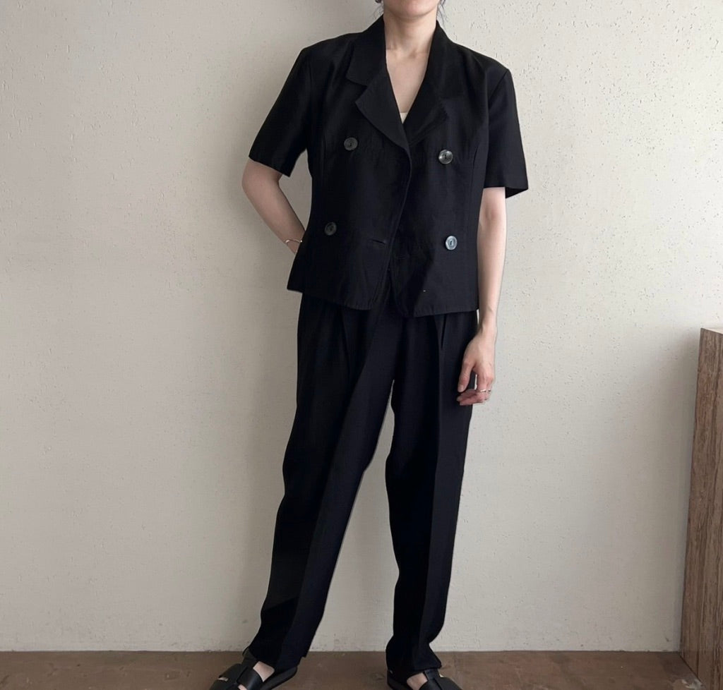 90s Black Two-Piece Made in USA