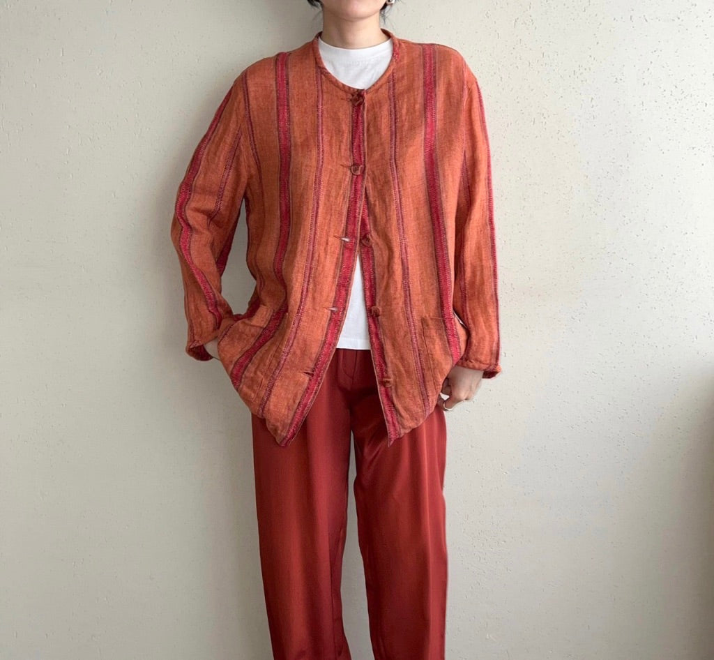 90s Linen Light Jacket Made in Belgium