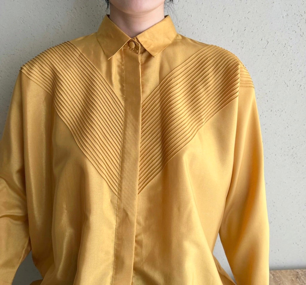 90s Silk Design Blouse