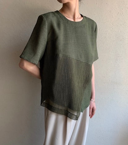 90s EURO Mesh Design Blouse